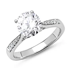 Verlobungsring 950er Platin mit Diamanten DR0147SL-PT