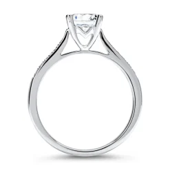Verlobungsring 950er Platin mit Diamanten DR0147SL-PT