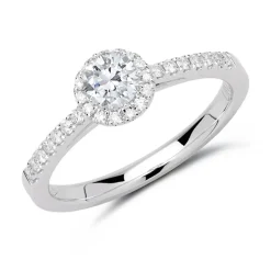 Verlobungsring 950er Platin mit Diamanten DR0289SL-PT