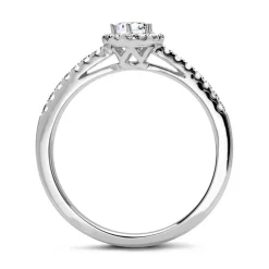 Verlobungsring 950er Platin mit Diamanten DR0289SL-PT