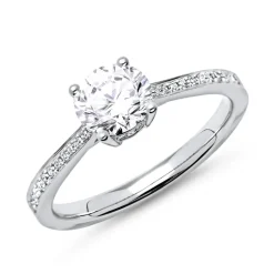 Verlobungsring 950er Platin mit Diamanten DR0135SL-PT