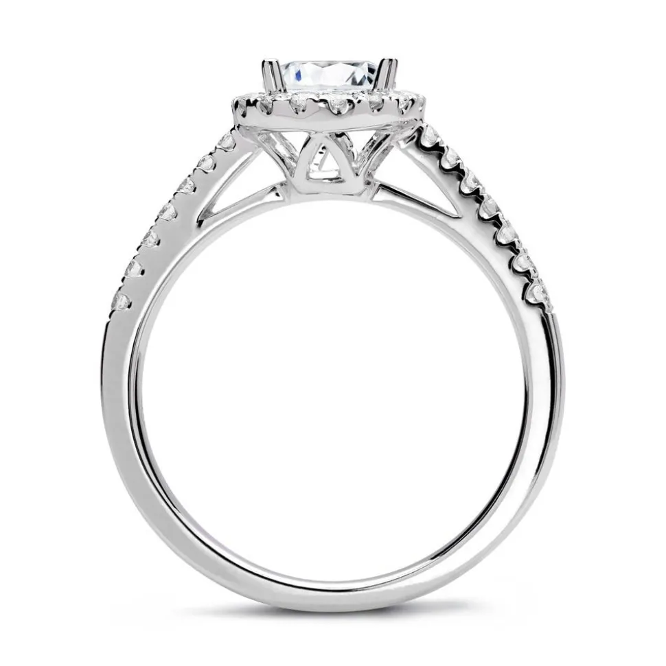 Verlobungsring 950er Platin mit Diamanten DR0298SL-PT