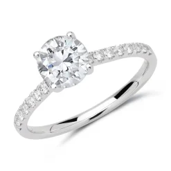 Verlobungsring 950er Platin mit Diamanten DR0314SL-PT