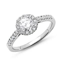 Verlobungsring 950er Platin mit Diamanten DR0165SL-PT