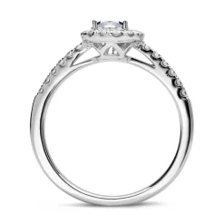 Verlobungsring 950er Platin mit Diamanten DR0338SL-PT