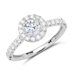 Verlobungsring 950er Platin mit Diamanten DR0303SL-PT