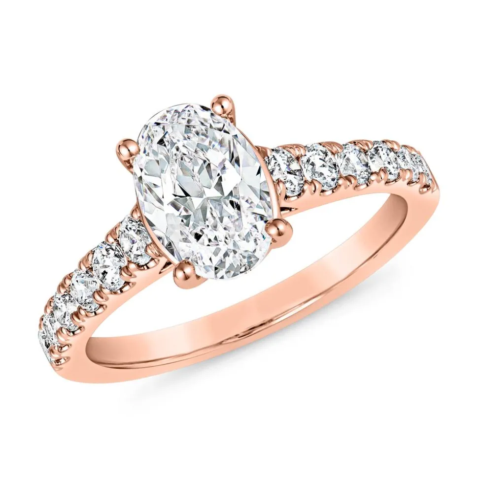 Verlobungsring für Damen aus Roségold BDR0033-RSL