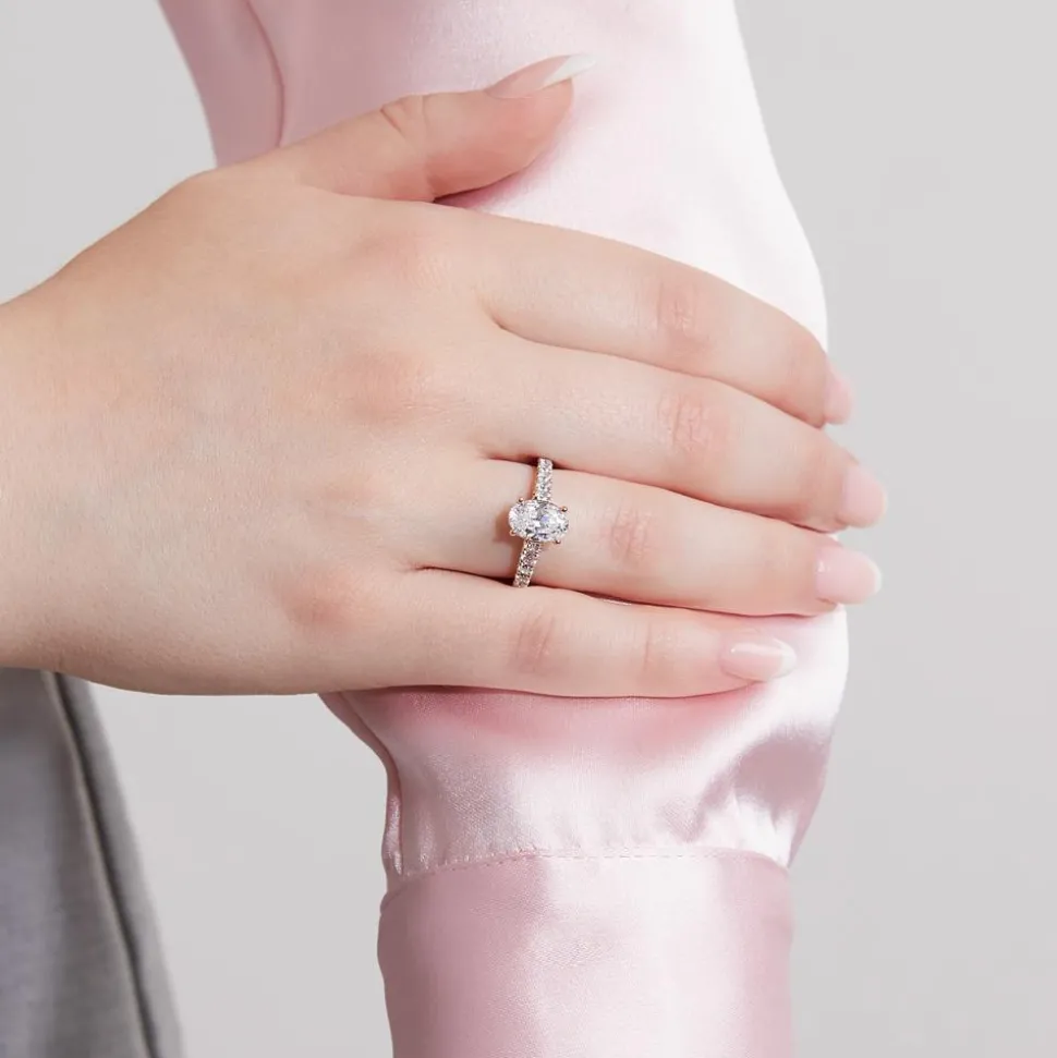 Verlobungsring für Damen aus Roségold BDR0033-RSL