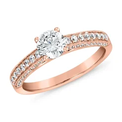 Verlobungsring mit Diamanten aus Roségold BDR0004-RSL