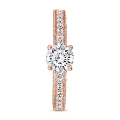 Verlobungsring mit Diamanten aus Roségold BDR0004-RSL
