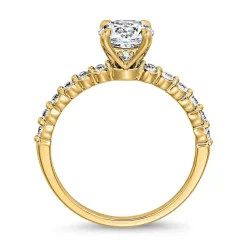 Verlobungsring mit lab grown Diamanten aus Gelbgold BDR0027LG-GSL