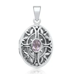 Verschlungenes Medaillon Amethyst SP0515SL