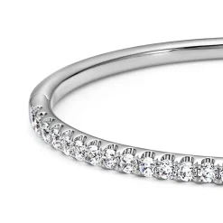 Weißgold oder Platin Armreif mit lab grown Diamanten BDB0028LG-WSL