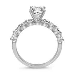 Weißgold oder Platin Ring mit lab grown Brillanten BDR0035LG-WSL