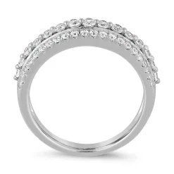 Weißgold oder Platin Ring mit lab grown Diamanten BDR0070LG-WSL