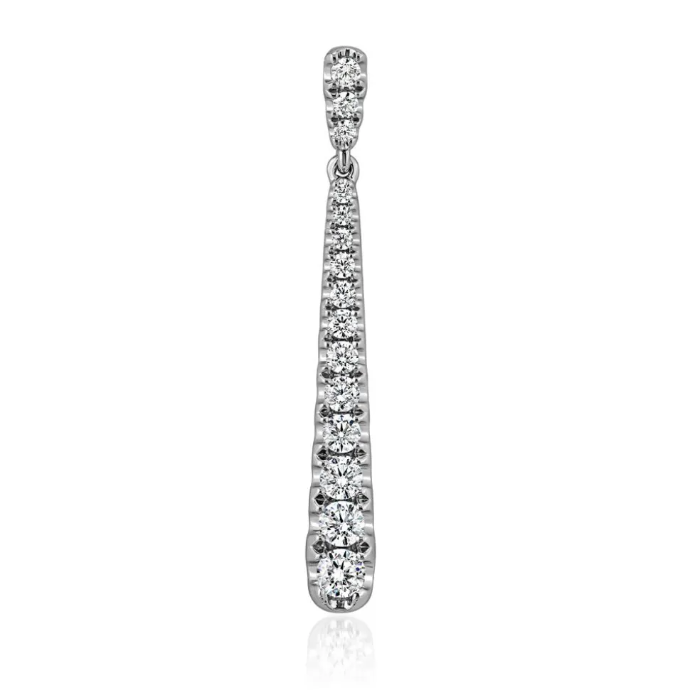 Weißgoldene Kette für Damen mit Diamantanhänger BDP0053-WSLK