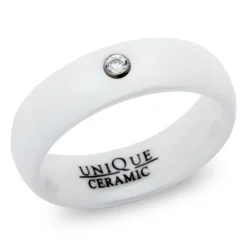 Weisser Keramikring 6mm poliert KR0010czSL