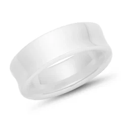 Weisser Keramikring 7mm poliert KR0013SL