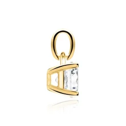 Weißtopas Anhänger für Ketten aus 585er Gold BDP0035WT-14KGSL