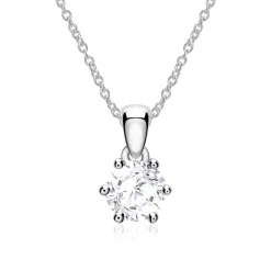 Weißtopas Anhänger für Ketten aus 14 Karat Weißgold BDP0034WT-14KWSL