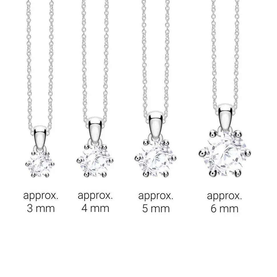 Weißtopas Anhänger für Ketten aus 14 Karat Weißgold BDP0034WT-14KWSL