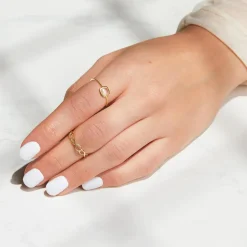 Weißtopas Ring für Damen aus 585er Gold DR0474