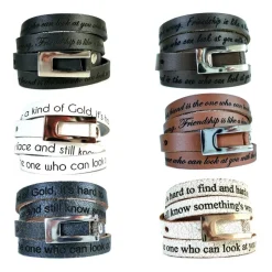 Wickelarmband Leder inklusive Laseraussengravur LB0311SL