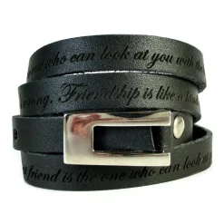 Wickelarmband Leder inklusive Laseraussengravur LB0311SL