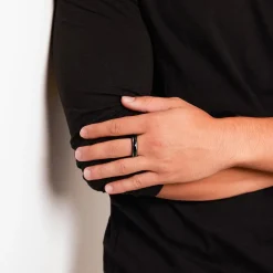 Wolframring glänzend Lasergravur TUR0038lge