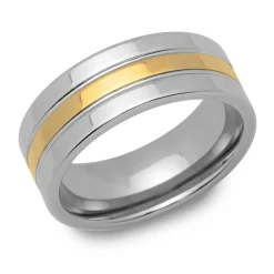 Wolframring vergoldete Oberfläche TUR0045SL