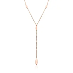 Y-Kette aus rosévergoldetem Sterlingsilber SN0485