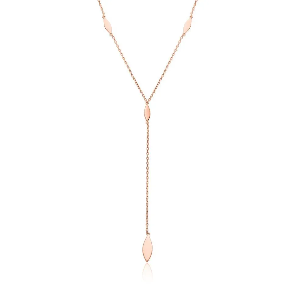 Y-Kette aus rosévergoldetem Sterlingsilber SN0485