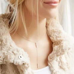 Y-Kette aus Sterlingsilber mit Zirkonia SN0512