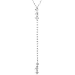 Y-Kette aus Sterlingsilber mit Zirkonia SN0512