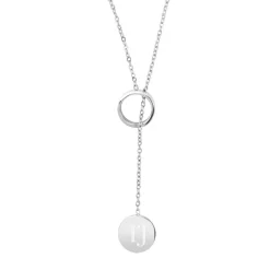 Y-Kette für Damen aus Edelstahl, gravierbar N5101SL