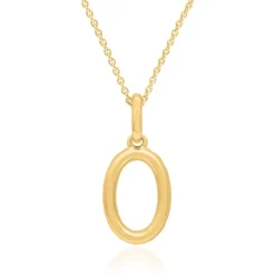 Zahlanhänger 0 aus 585er Gold mit bunten Saphiren BDP0064-14KGSL