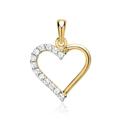 Zirkoniabesetzter 333er Goldanhänger GP0129SL