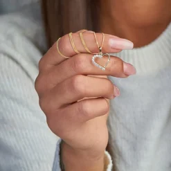 Zirkoniabesetzter 333er Goldanhänger GP0129SL