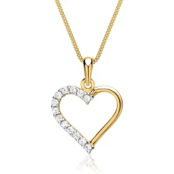 Zirkoniabesetzter 333er Goldanhänger GP0129SL