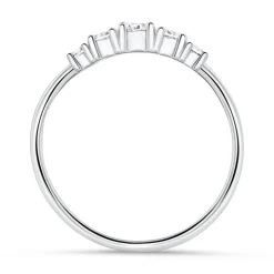 Zirkoniabesetzter Ring für Damen aus 925er Silber SR0496