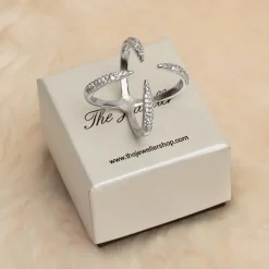 Zirkoniabesetzter Xing 925er Silber SR0305