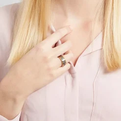 Zweifarbige Trauringe aus Wolfram TUR0044s