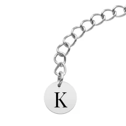 Zweireihige Perlenkette für Damen aus Edelstahl N5149-SL